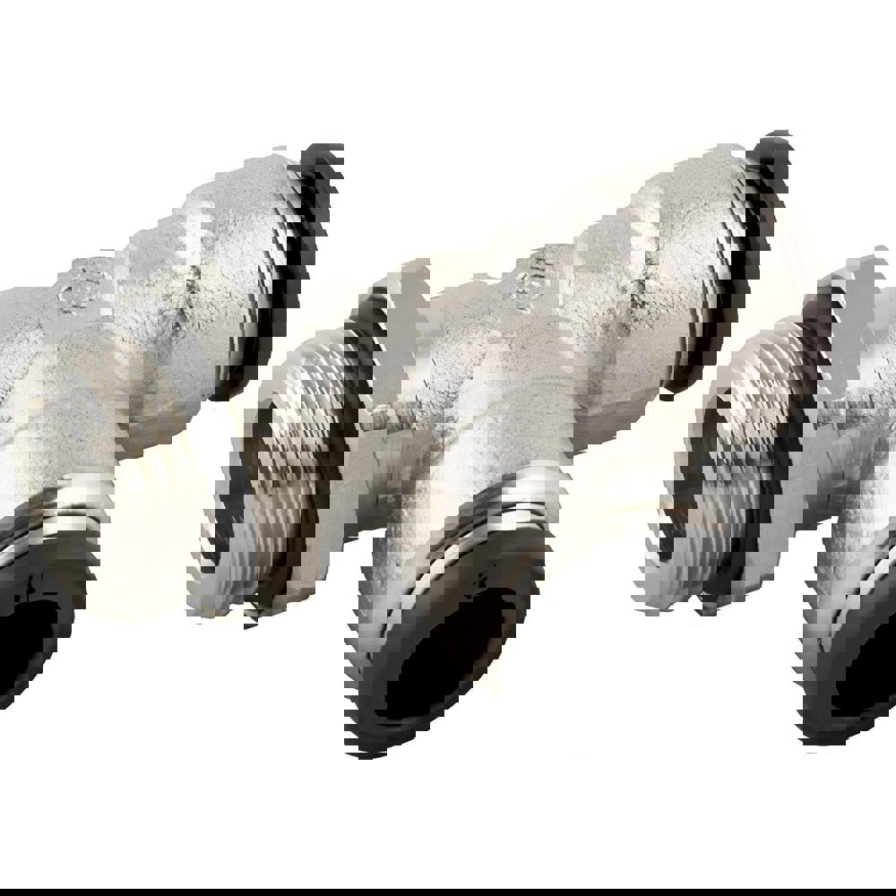 Push-To-Connect Tube to Metric Thread Tube Fitting: Swivel Run Tee, M5 Thread